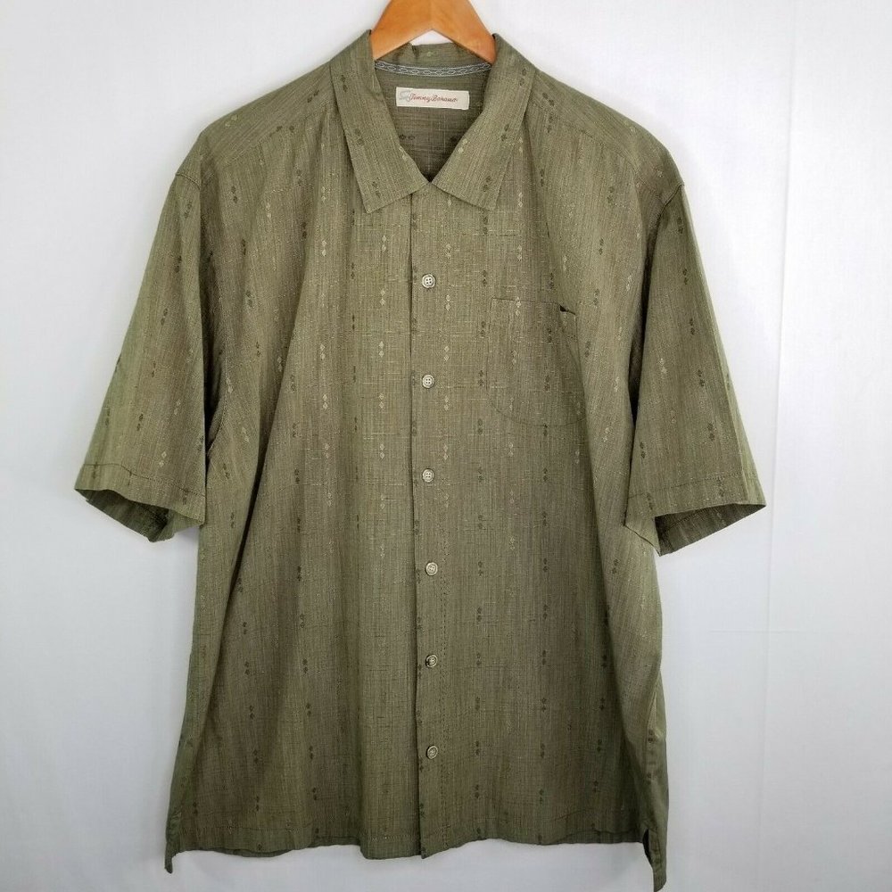 Tommy Bahama Mens Silk Blend Hawaiian Camp Shirt
